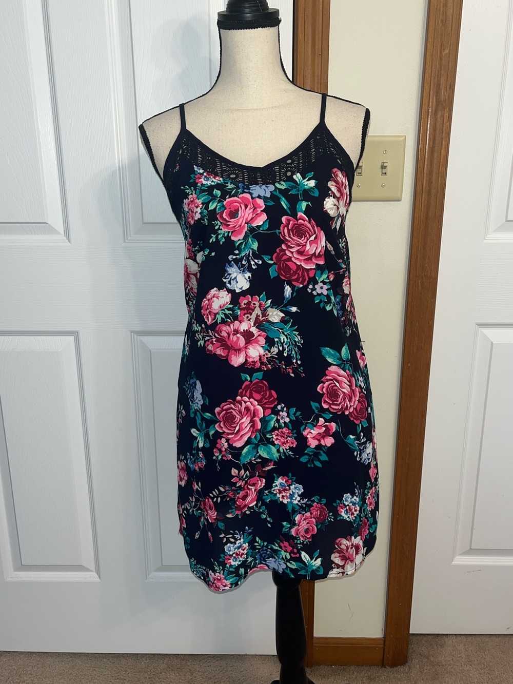 Xhilaration Navy Floral Dress